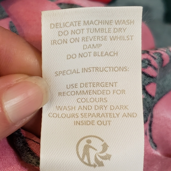 Boden Size 2 Elegant Floral Green and Pink Dress - Picture 12 of 13